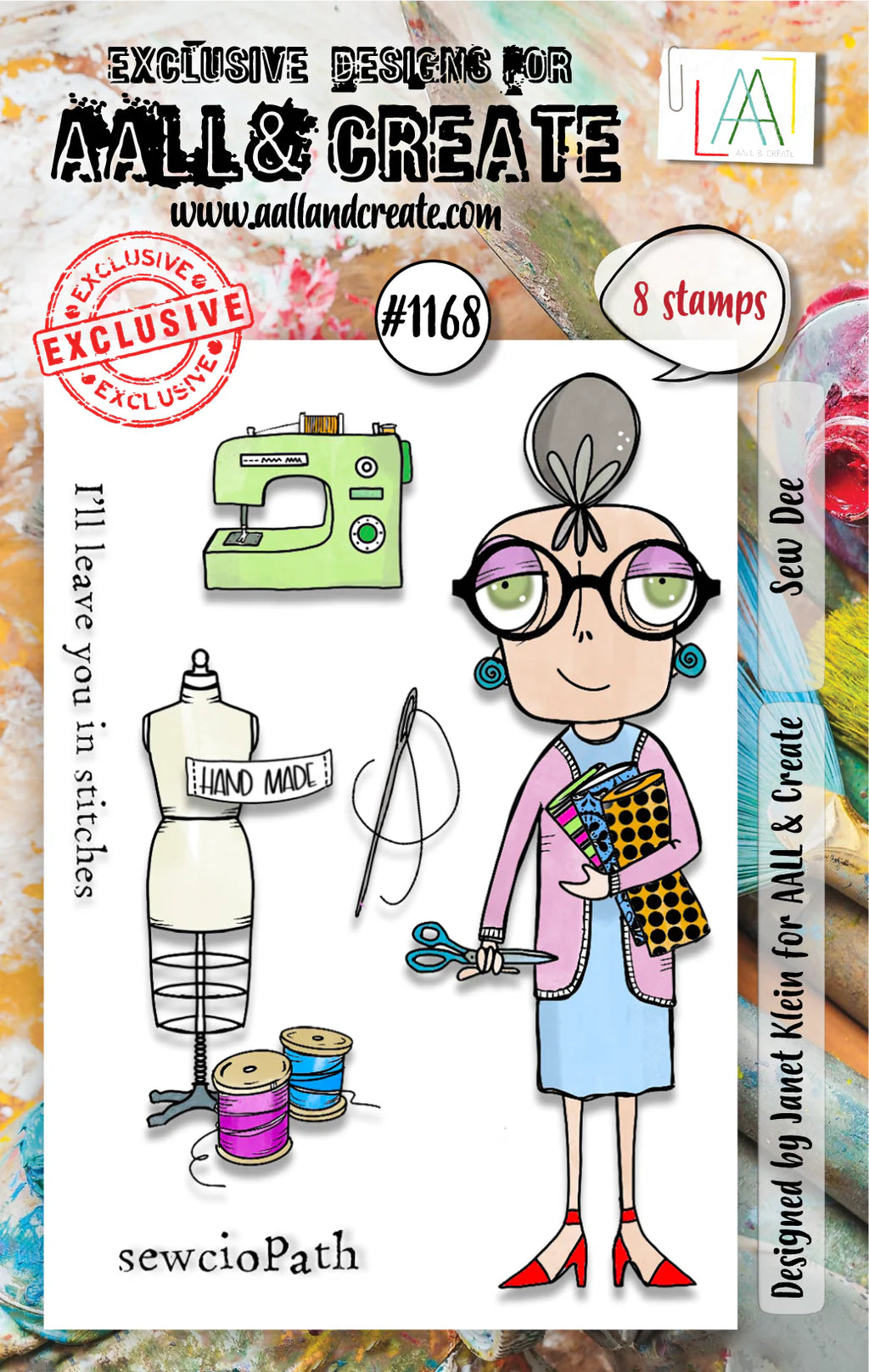 AALL & Create - A7 - Clear Stamps - 1168 - Janet Klein - Sew Dee