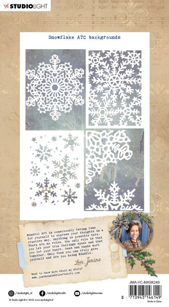 Studio Light Jenine's Mindful Art 8x8 Acetate Sheets: Nr. 04, Vintage Christmas, 6/Pkg (AVCACS04)