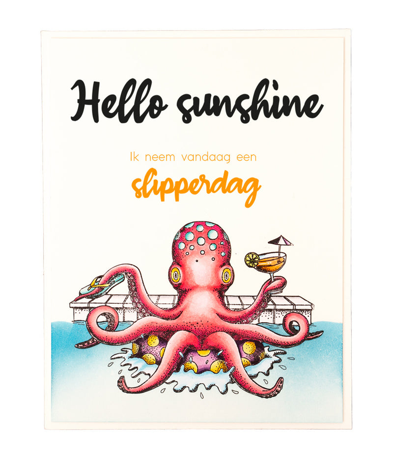 Studio Light - Clear Stamp Set - Flip Flops Octopus