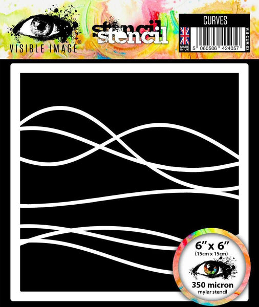 Visible Image - Curves - Stencil – Topflight Stamps, LLC