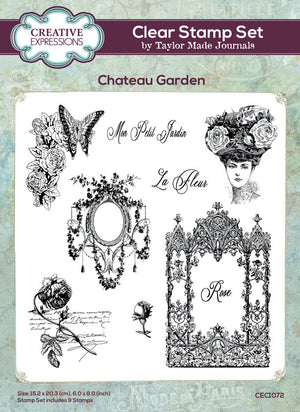 Creative Expressions - Clear Stamp Set - A5 - Taylor Made Journals - Chateau Garden