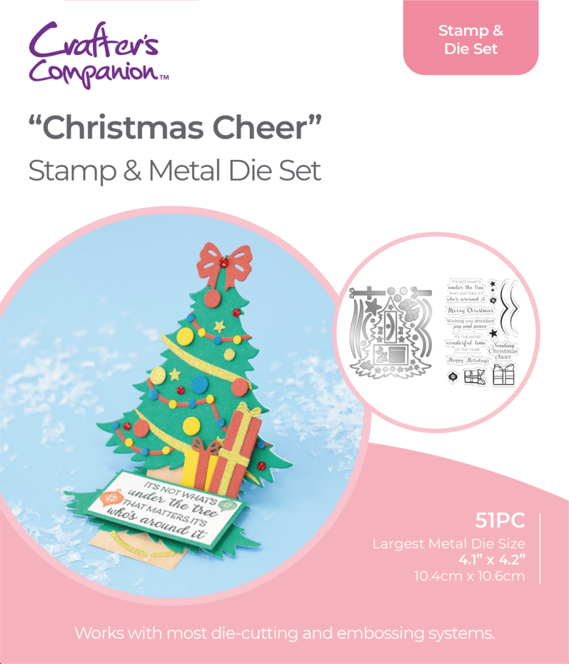 Crafter's Companion - Stamp & Die Set - Christmas Cheer