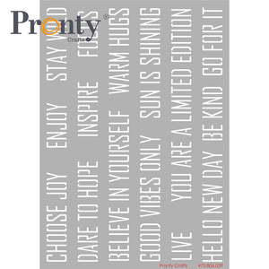 Pronty - Stencil - A5 - Pay It Forward