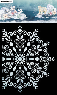 Studio Light - A6 - Arctic Winter - Stencil - Icy Mandala