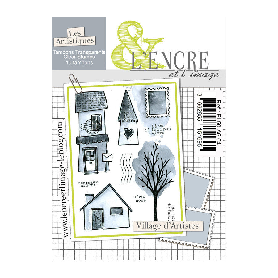 L'Encre et L'Image - A6 - Clear Stamp Set - Artist's Village