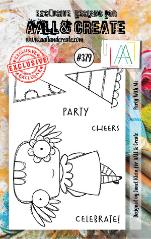 AALL & Create - A7 - Clear Stamps - 379 - Janet Klein - Party With Me (discontinued)