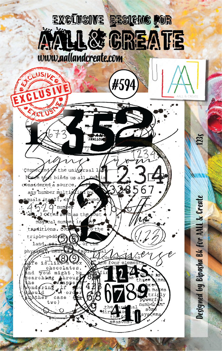 AALL & Create - A7 - Clear Stamps - 594 - Bipasha Bk - 123s