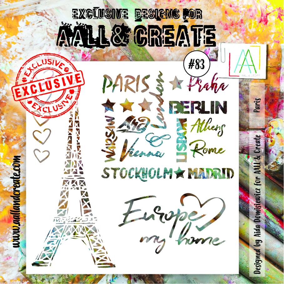 AALL & Create - Stencil - 83 - Paris (discontinued)