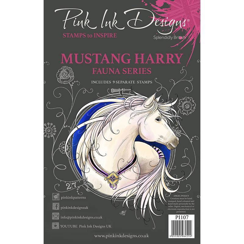 Pink Ink Designs - Clear Photopolymer Stamps - Mustang Harry