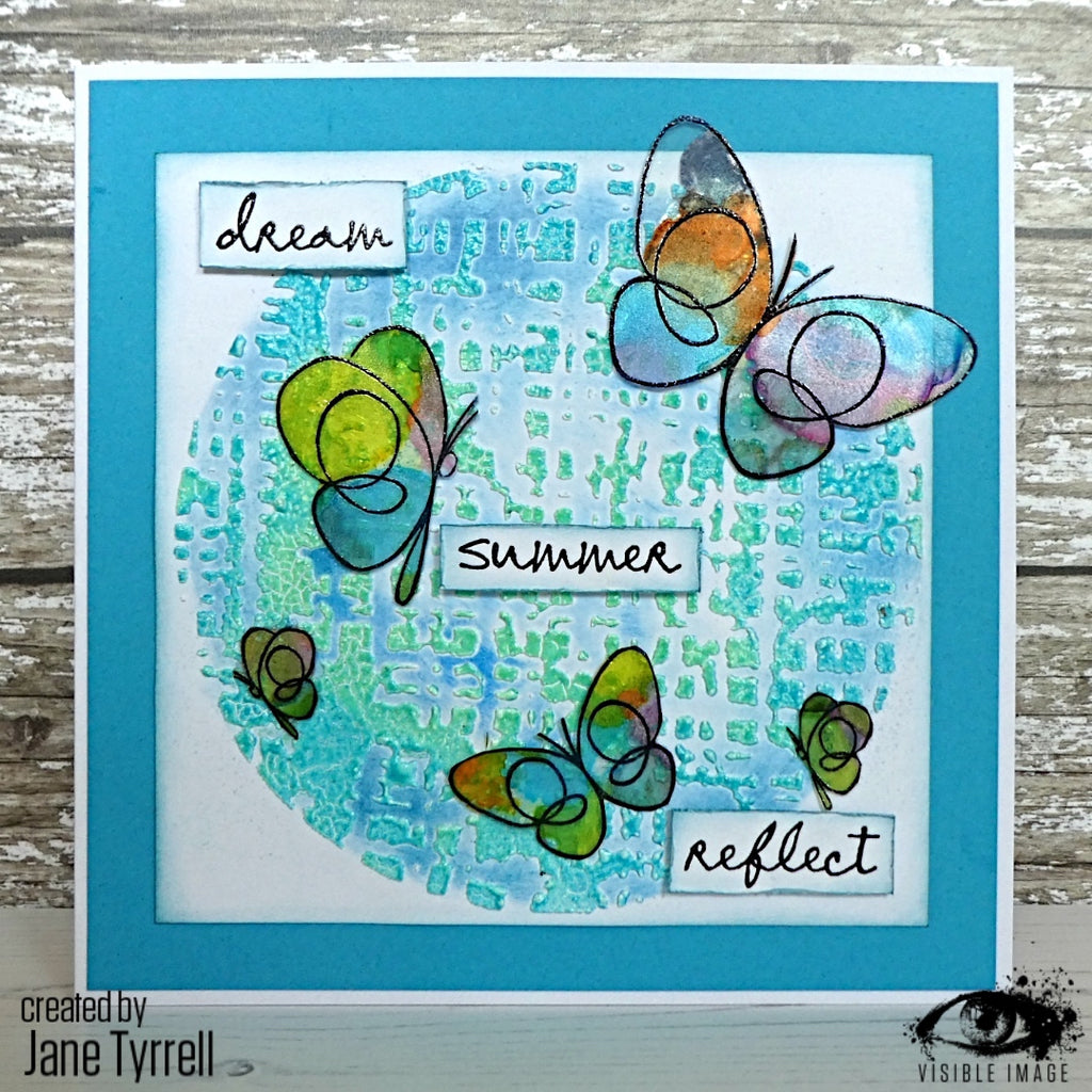 Visible Image - A6 - Clear Polymer Stamp Set - Summer Wings (retired)