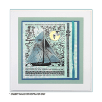 Crafty Individuals - Unmounted Rubber Stamp - 457 - Come Sail with Me - Sailboat