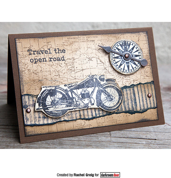 darkroom door fishing net stamp Darkroom Door - Rubber Stamp Set