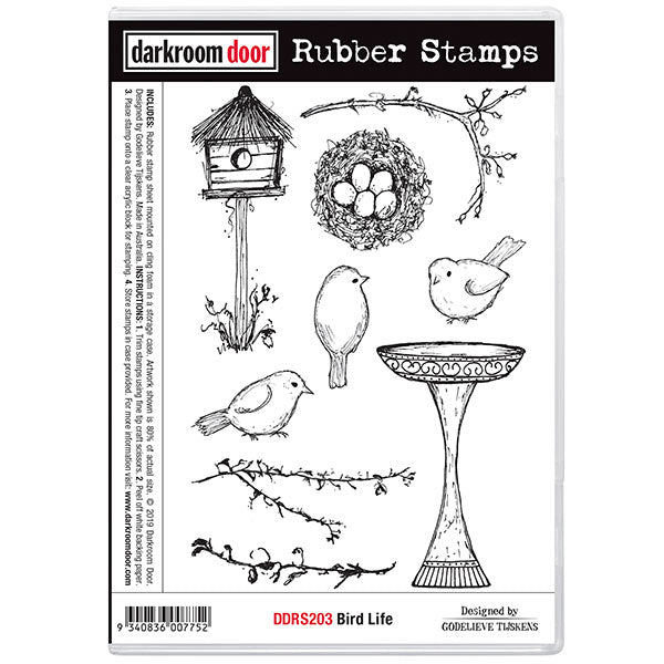 Darkroom Door - Rubber Stamp Set - Bird Life – Topflight Stamps, LLC