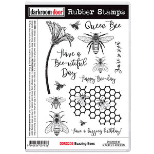 Darkroom Door - Rubber Stamp Set - Buzzing Bees