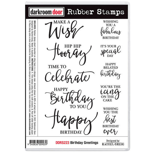 Inside Birthday Greetings Clear Stamps