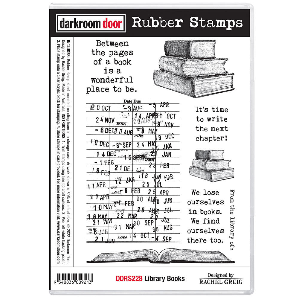 Darkroom Door - Rubber Stamp Set - Library Books