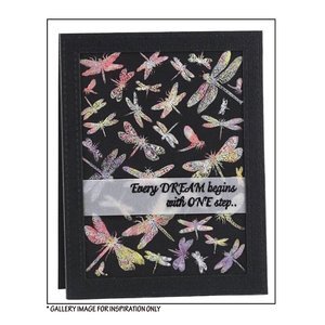 Crafty Individuals - Unmounted Rubber Stamp - 409 - Dreaming of Dragonflies