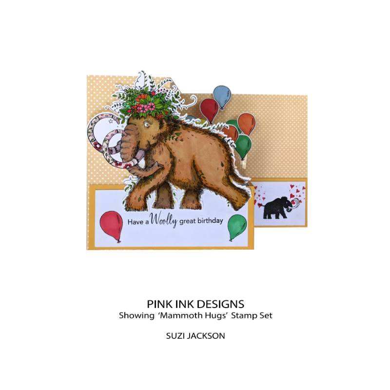 Pink Ink Designs - Clear Photopolymer Stamps - A5 - Mammoth Hugs