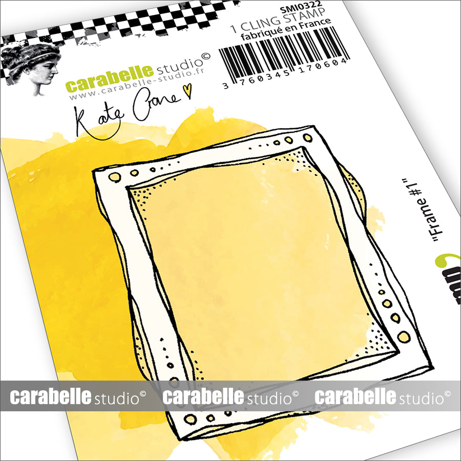 Carabelle Studio - Mini - Rubber Cling Stamp - Kate Crane - Frame 1