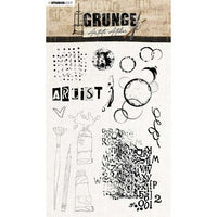 Studio Light - A5 - Grunge - Clear Stamp Set - Artist's Atelier Collection - Paint - Stamp33