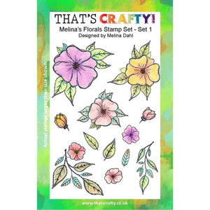 That's Crafty! - Melina Dahl - Clear Stamp Set - Florals Set 1