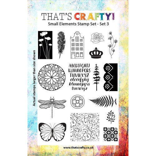 That's Crafty! - Clear Stamp Set - Small Elements Set 3