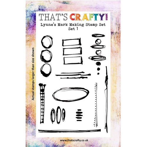 That's Crafty! - Lynne Moncrieff - Clear Stamp Set - Lynn's Mark Making Stamps Set 1