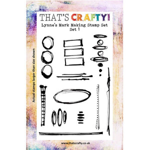 That's Crafty! - Lynne Moncrieff - Clear Stamp Set - Lynn's Mark Making Stamps Set 1