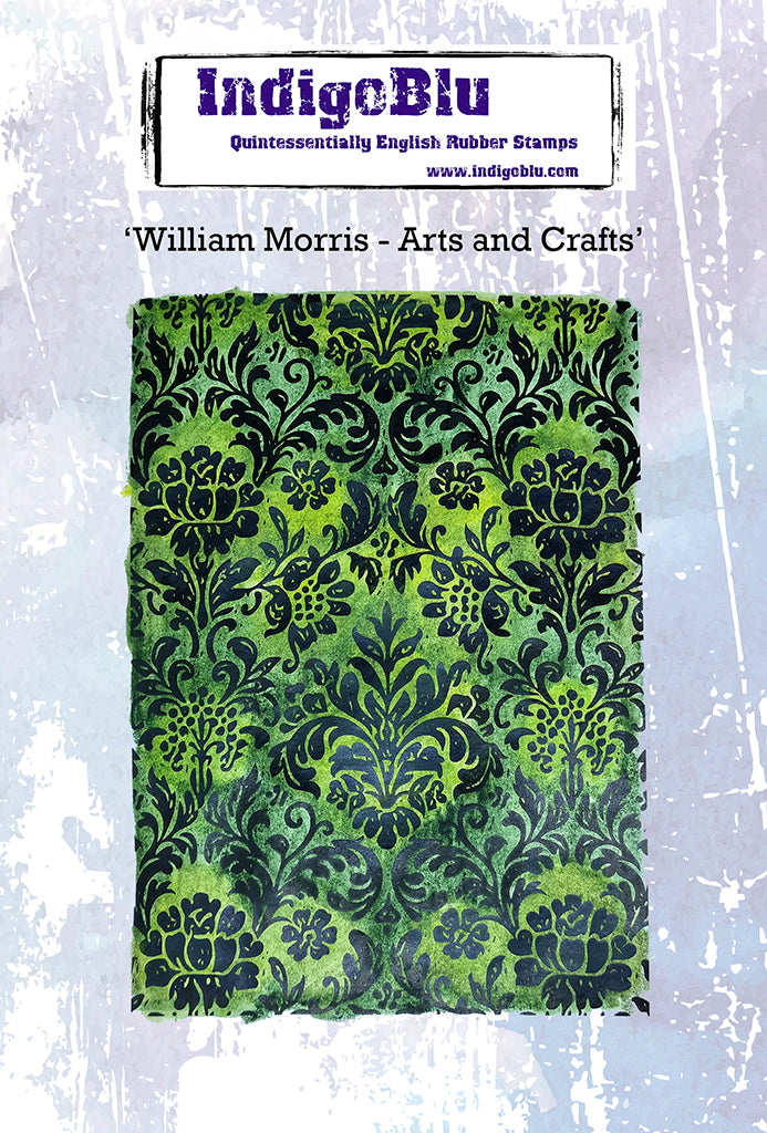 IndigoBlu - Cling Mounted Stamp - William Morris - Arts and Crafts