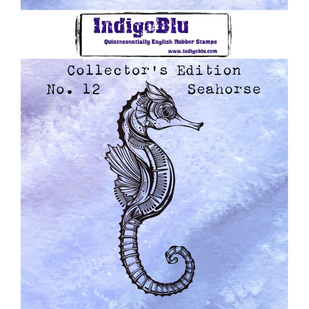 IndigoBlu - Cling Mounted Stamp - Collector's Edition No. 12 Seahorse
