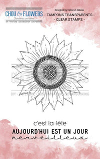 Chou & Flowers - Clear Stamp - A7 - Sunflower - CYC123 (discontinued)