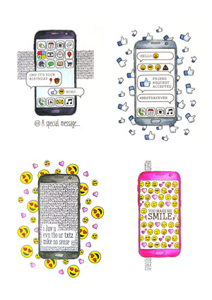 For the Love of Stamps - I Love My Phone - Cell Phone