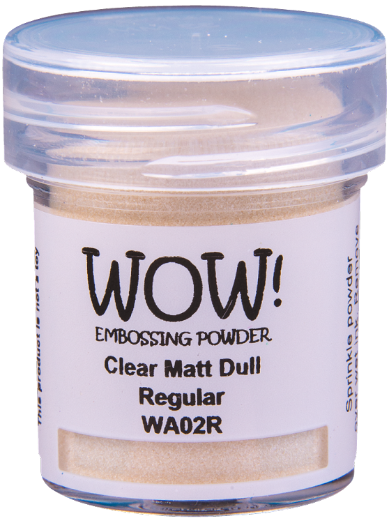 WOW! Embossing Powder - Clear Matt Dull - Translucent