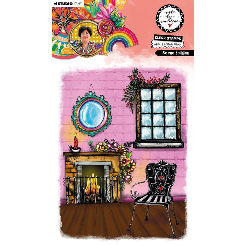 Studio Light - Art By Marlene - A5 - Clear Stamp Set - Scene Building