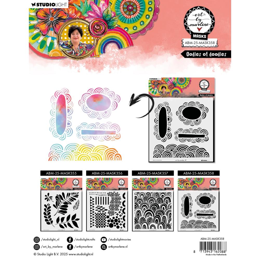 Studio Light - Art By Marlene - Stencil - Oodles of Doodles - MASK358