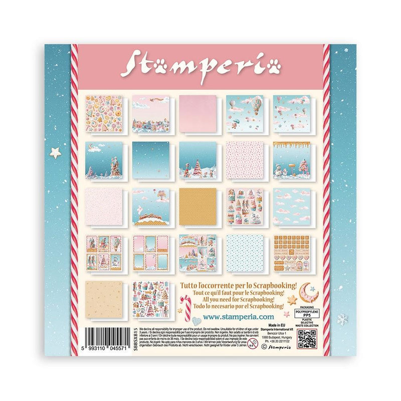 Stamperia - 8 x 8 - Paper Pad - Candy Christmas