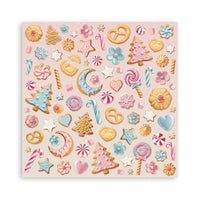 Stamperia - 8 x 8 - Paper Pad - Candy Christmas