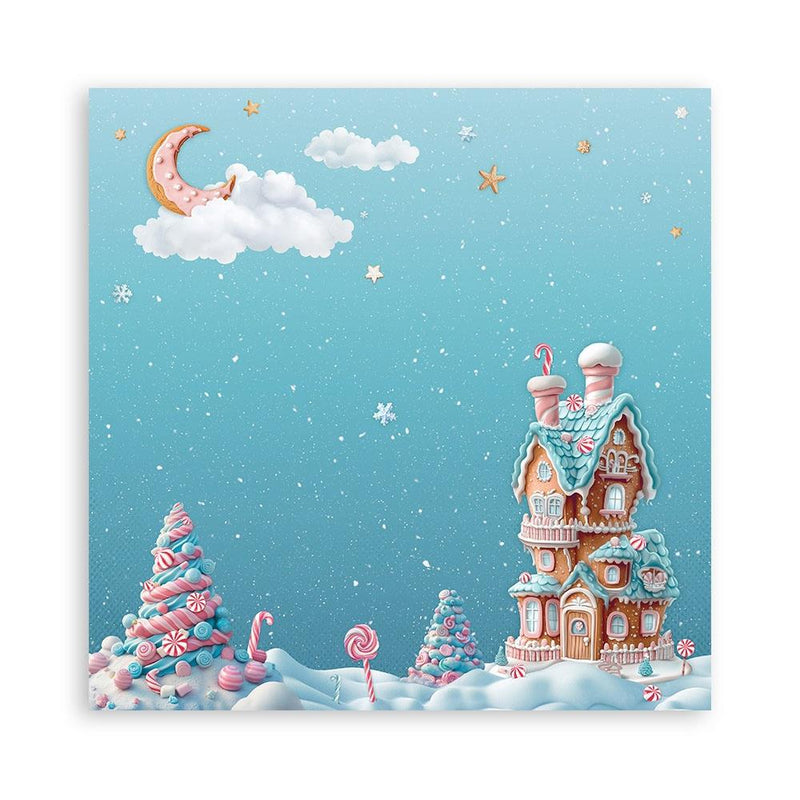 Stamperia - 8 x 8 - Paper Pad - Candy Christmas