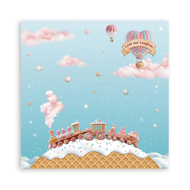 Stamperia - 8 x 8 - Paper Pad - Candy Christmas