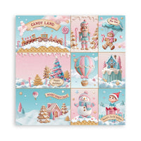 Stamperia - 8 x 8 - Paper Pad - Candy Christmas
