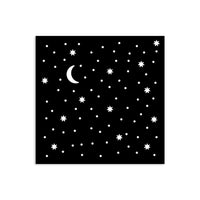 Stamperia - 4.5 x 4.5 - Thick Stencil - Alice in Christmas - Stars & Moon