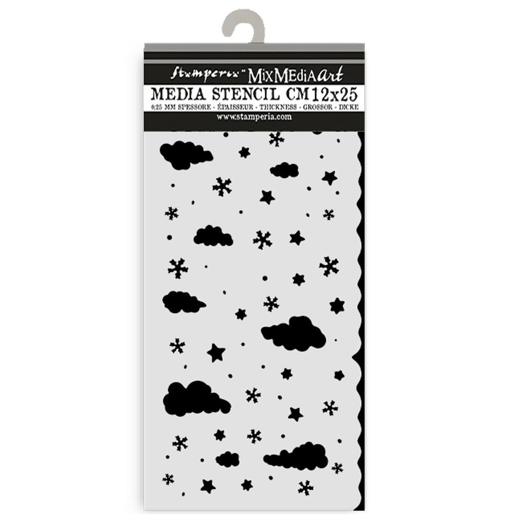 Stamperia - Thick Stencil - Candy Christmas - Clouds