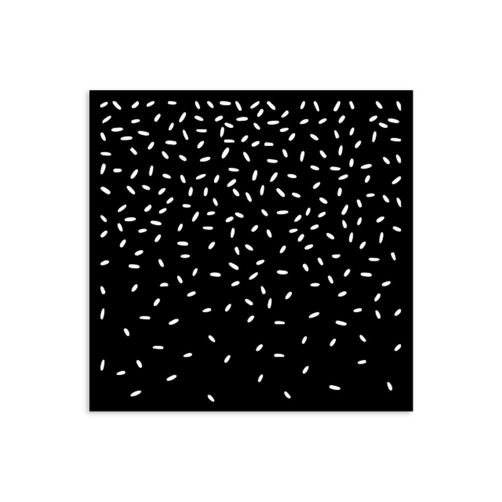 Stamperia - 4.5 x 4.5 - Thick Stencil - Candy Christmas - Dripping with Sugar Sprinkles