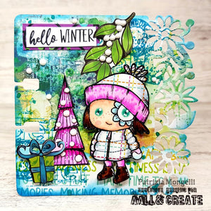 AALL & Create - A7 - Clear Stamps - 1194 - Janet Klein - Hey Frosty