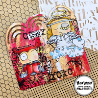 AALL & Create - A7 - Clear Stamps - 1201 - Janet Klein - Angel and Devil