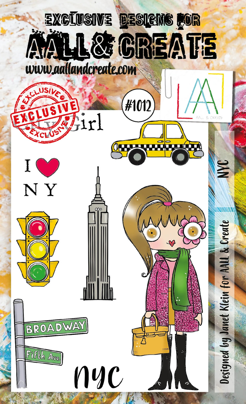AALL & Create - A6 - Clear Stamps - 1012 - Janet Klein - NYC