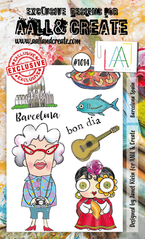 AALL & Create - A6 - Clear Stamps - 1014 - Janet Klein - Barcelona Spain