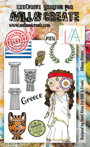 AALL & Create - A6 - Clear Stamps - 1016 - Janet Klein - Athens Greece