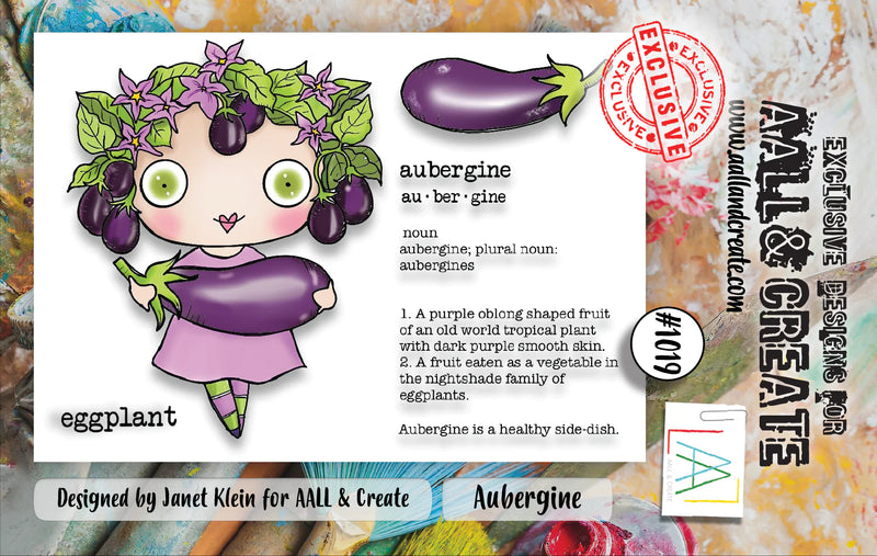 AALL & Create - A7 - Clear Stamps - 1019 - Janet Klein - Aubergine