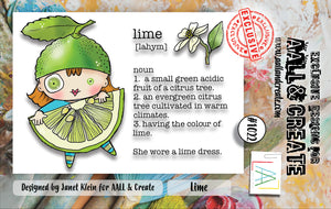 AALL & Create - A7 - Clear Stamps - 1022 - Janet Klein - Lime